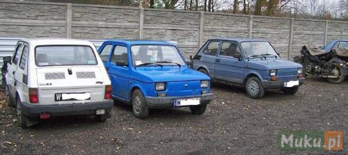 Fiat 126p 1973-1999 5szt. oraz dużo różnych części