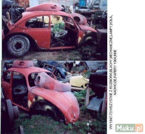 VW Garbus 1964;prawie wszystkie z rozbiórki