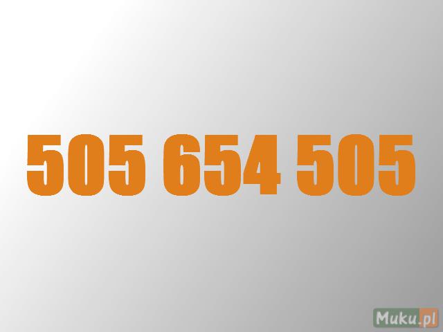 Złoty numer Orange 505 654 505