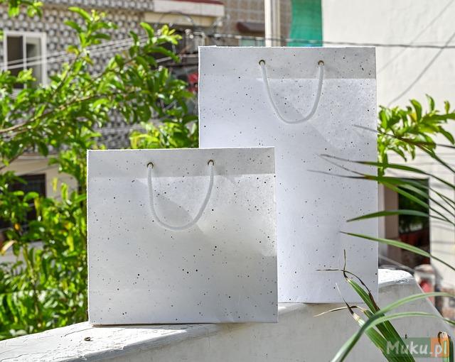 Ekologiczne torby papierowe białe