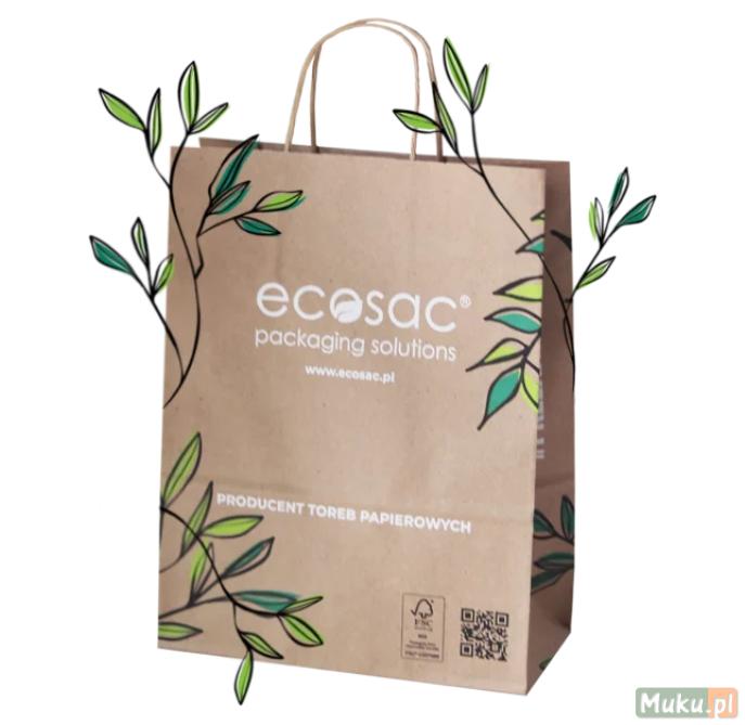 Ekologiczne torebki papierowe z uchwytem