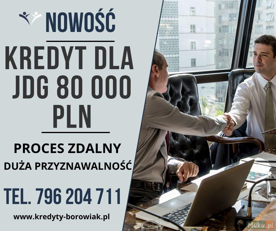  Kredyt dla FIRM 80 000 PLN na 60 mies. DUŻA PRZYZ